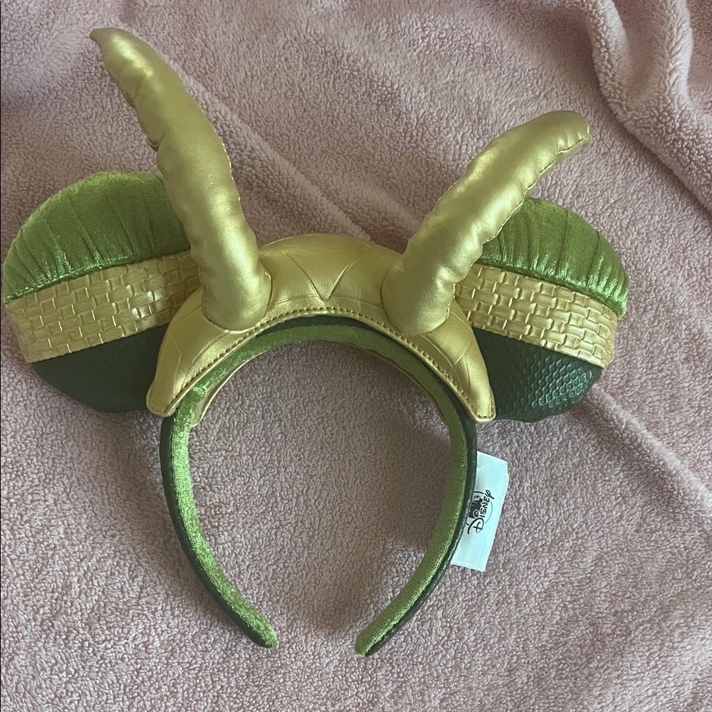 Loki Green & Gold Mickey Ears Headband